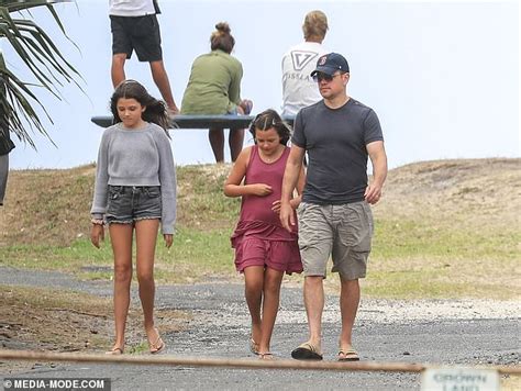 Matt Damon And Wife Luciana Barroso Head Out For A Lunch Date In Byron