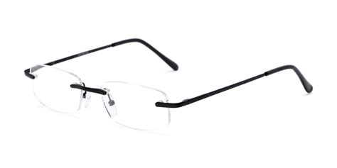 Light Rimless Reader With Nose Pads Metal Temples