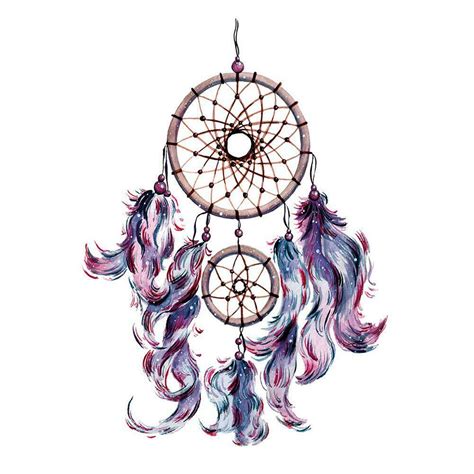 Dream Catcher Colorful Beauty Feather Wall Sticker Art