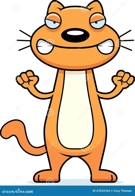 Angry Cartoon Cat Stock Vector Illustration Of Angry 47024104