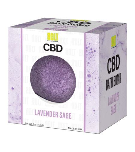 Cbd Lavender Sage Bath Bomb Candyface Esthetics