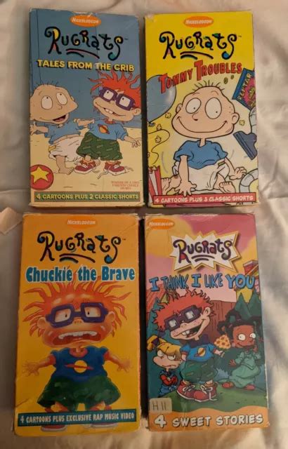 LOT OF RUGRATS VHS Tapes Tommy Troubles Chuckie The Brave Tales From