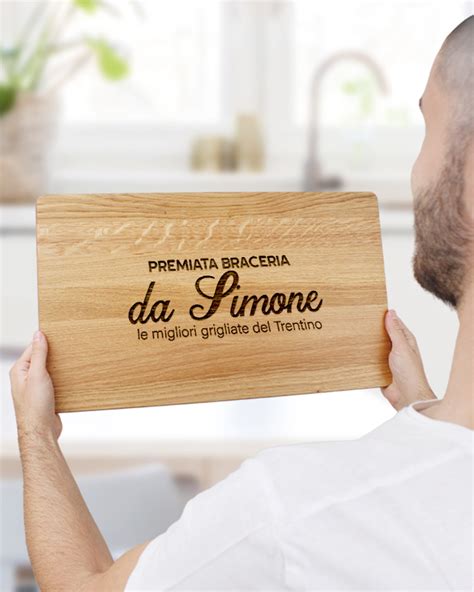 Tagliere In Legno Personalizzato Premiata Trattoria Da Idea Regalo Amica Olallà