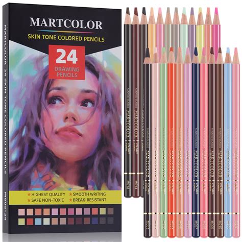 Buy Martcolor Skin Tone Colored Pencils For Portraits And Skintone