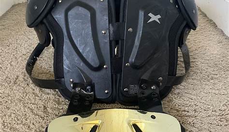 Youth Medium Xenith Flyte Shoulder Pads and Adult size Battle backplate