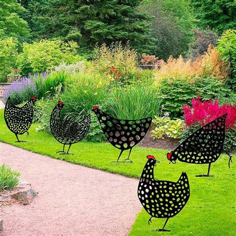 🐔these Are The Most Adorable Chickens Ever Chicken Garden Yard Art