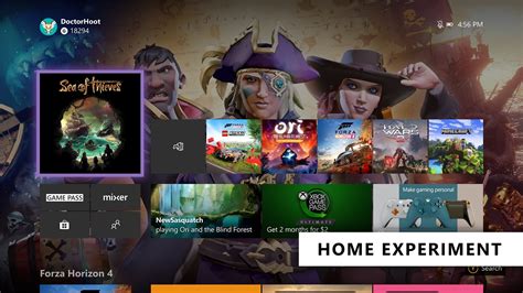 Xbox Insiders Get Ready For The Next Xbox One Home Experiments Xbox