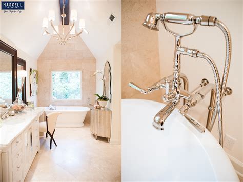 Belgravia deck tub faucet with white lever handles. Choosing the Right Bathtub for your Master Bath - Haskell ...