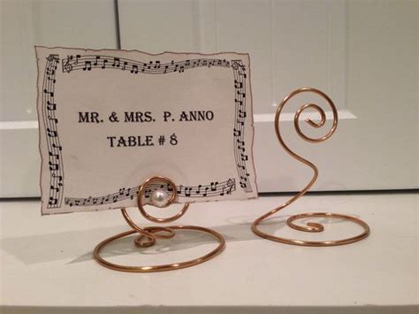 10 Silver Or Gold Wire Card Holders Whimsical And Elegant Etsy Name