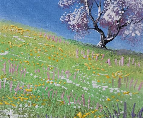 Original Oil Painting On Canvas Springtime Wall Etsy