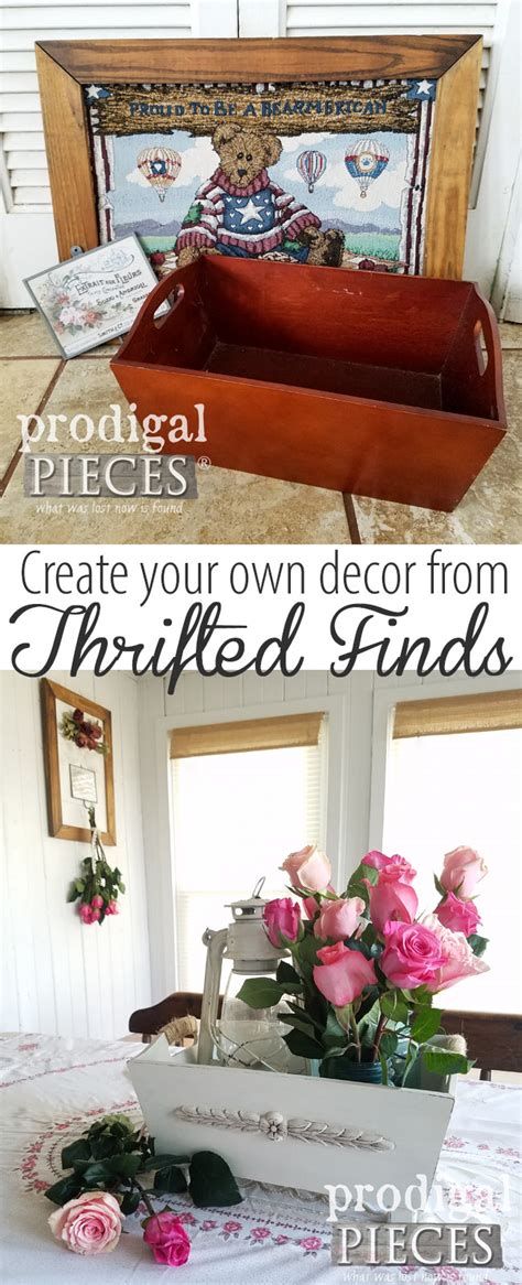 I've been shopping in thrift stores since my dirt poor college days. DIY Decor from Thrifted Finds - Prodigal Pieces