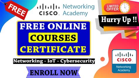 Cisco Free Online Courses With Certificate Cisco Networking Academy