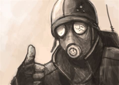 Gas Mask Soldier Drawing At Explore Collection Of