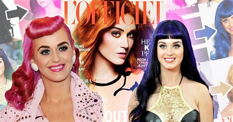 A Guide To Katy Perrys Hair Colour In Every Shade Of The Rainbow