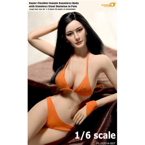 1 6 Scale Phicen Pllb2014 S07 Super Flexible Large Bust Seamless Female Body With Stainless