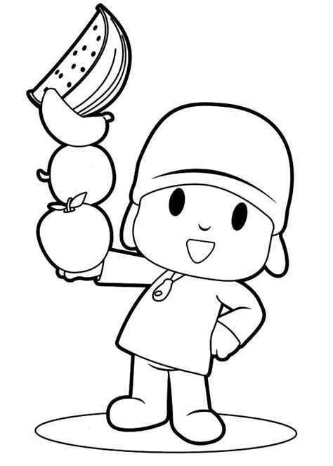 Dibujos de Pocoyo para colorear e imprimir Pocoyó para pintar gratis