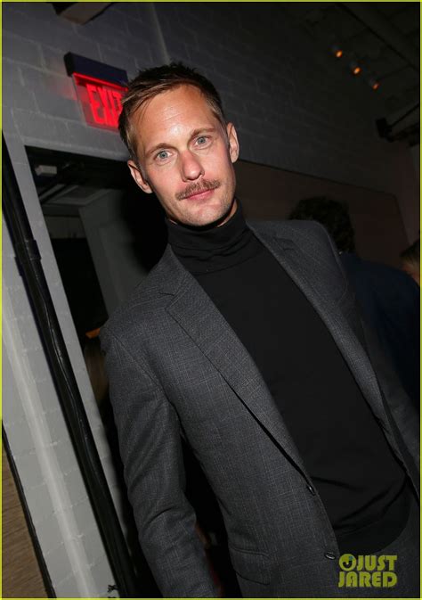 Alexander Skarsgard Suits Up For Pre Emmys Party With His New Mustache