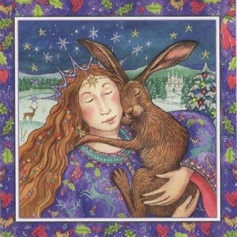 Wendy Andrew Pagan Hare Card Wicca Wheel Of The Year Beltane Equinox