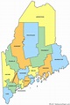 Maine County Map | Maps of Maine