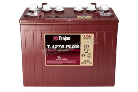 Trojan T 1275 Plus 12v Deep Cycle Batterie Per Avviamento E Servizi