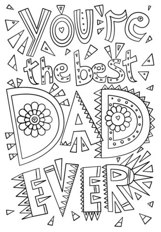 Check spelling or type a new query. You're the Best Dad Ever coloring page | Free Printable ...