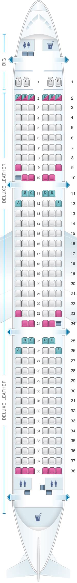Seat Map Airbus A321 200 Spirit Airlines Best Seats In The Plane Gambaran