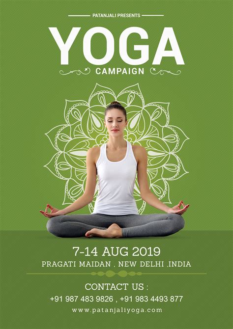yoga flyer template free