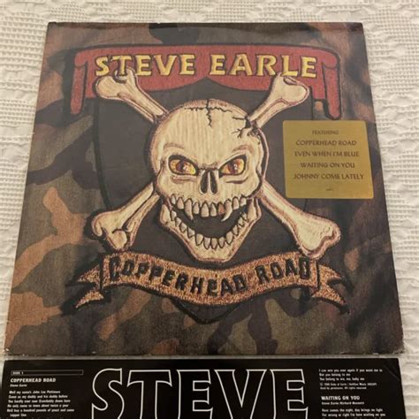 Steve Earle Copperhead Road Vinyl Lp 1988 Good Condition Free Shipping