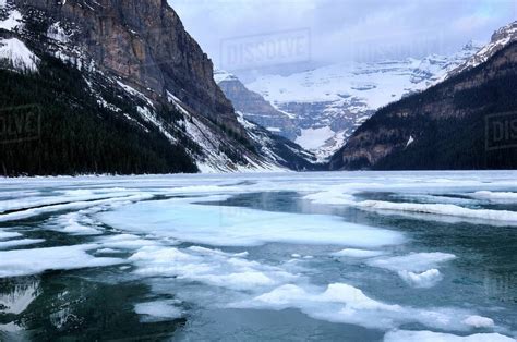 View Over Lake Louise Towards Mount Victoria Banff National Park