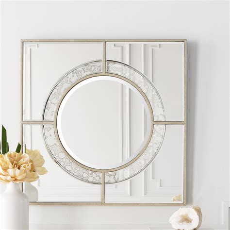 20 collection of traditional square glass wall mirrors