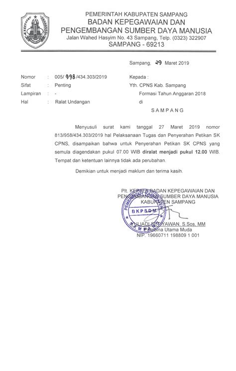 Contoh Surat Pemberitahuan Perubahan No Rekening Berbagai Contoh