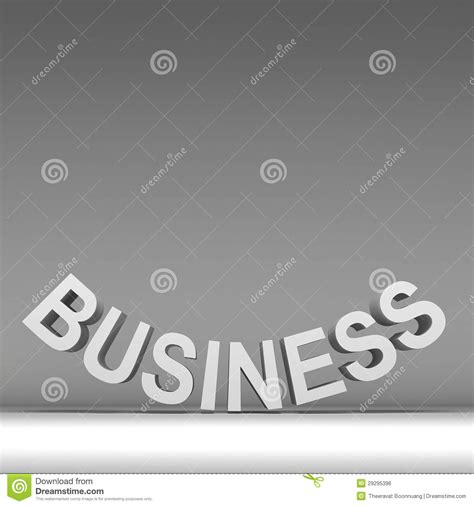 3d Text For Business Background Stock Illustration Illustration Of