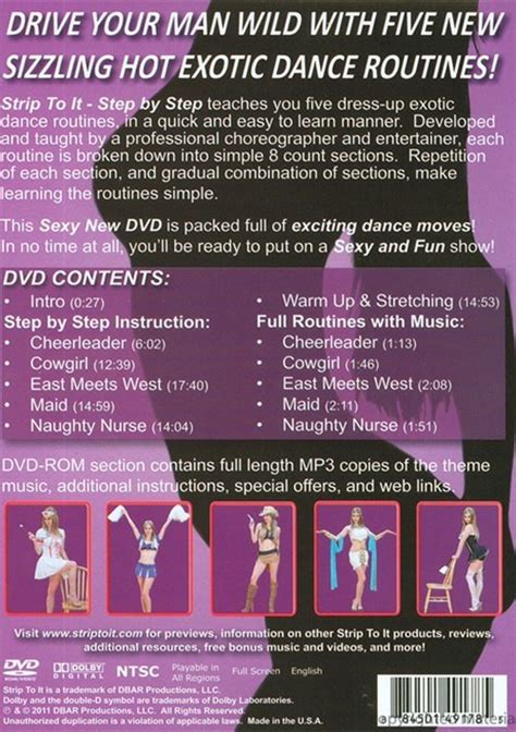 Strip To It Step By Step Exotic Striptease Dancing Dvd 2011 Dvd Empire