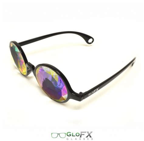 glofx black kaleidoscope glasses rainbow fractal flat back outdoor fun shop