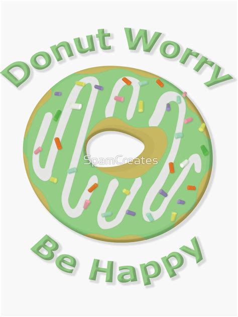 Moriah Elizabeth S Green Donut Squishy Sticker For Sale By Spamcreates Redbubble