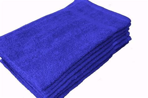 15x25 Wholesale Royal Blue Hand Towels Blue Hand Towel 15x25 Blue