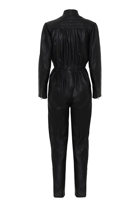 Leather Jumpsuit With Zippers And Belt ⋆ House Of Avida
