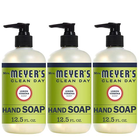 Mrs Meyers Clean Day Liquid Hand Soap Lemon Verbena Scent 125 Fl