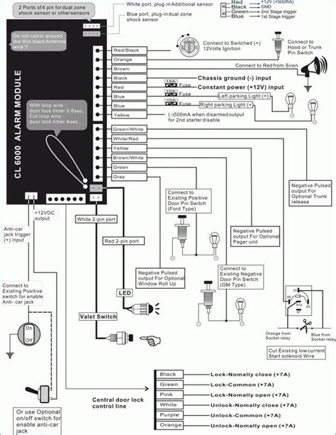 Car Alarm Installation Diagram Service Manual