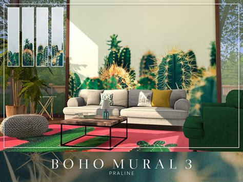 Boho Murals By Pralinesims At Tsr Sims 4 Updates