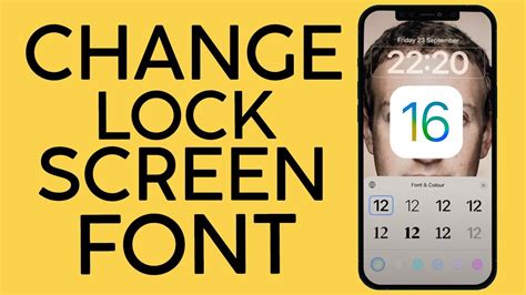 How To Change Lock Screen Font On Ios 16 Change Font On Time Iphone