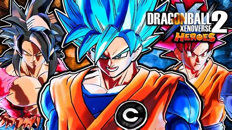 Dragon Ball Xenoverse 2 Pc Ssgss Goku Cc Vs Ssj4 Xeno Goku Dlc Mod