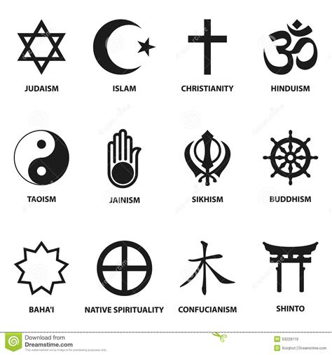 Religious Sign And Symbols Stock Vector Image 53229119