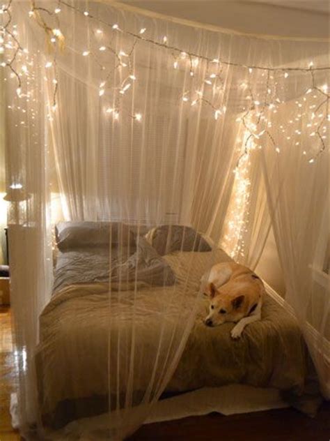 Double layers romantic bed netting mosquito net luxury bed canopy bed curtain. 23 Amazing Canopies with String Lights Ideas