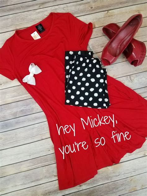 Red Swing Tunic Polka Dot Leggings Insta Minnie Mouse Just Add Bow