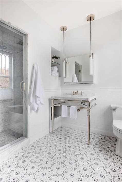 Gray Mosaic Floor Tile Bathroom Flooring Ideas