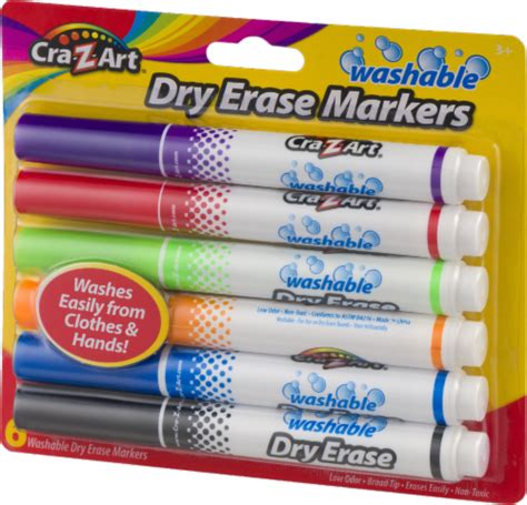 Cra Z Art Washable Dry Erase Markers 6 Count 1 Count Kroger