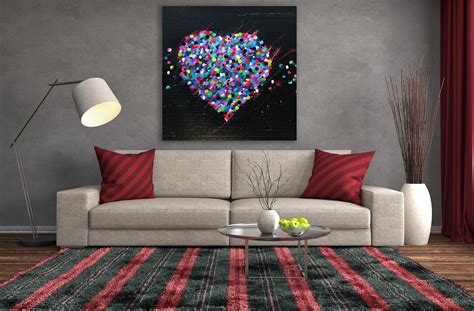 Romantic Wall Art Modern Canvas Romantic Art Print Art Etsy