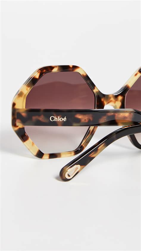 Chloé Willow Octagonal Sunglasses Lyst
