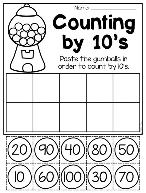 Counting By 10s K5 Learning Grade 2 Skip Counting Worksheets Count By